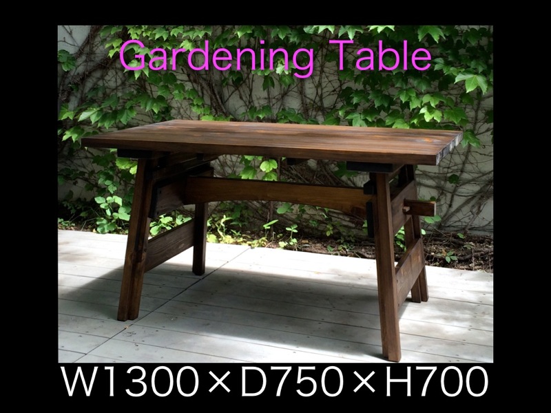 屋外用､テーブル､ガーデニング､木製